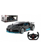 Auto RC Buggatti Divo RASTAR šedé plast 32cm 2,4GHz na dálk. ovládání na baterie v krabici 43x18cm