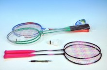 Badminton sada kov 64cm asst 3 barvy v síťce