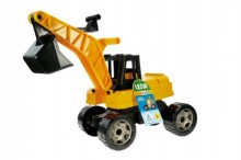 Bagr žlutočerný Giga Trucks plast 70cm v krabici 70x35x29cm