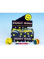 Hakysák míček footbag 6cm háčkovaný textilní v sáčku 24ks v boxu