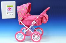 Kočárek pro panenky kov/plast 58x36x62,5cm v krabici