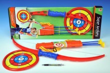 Luk 71cm +3 šípy v pouzdře + terč plast v krabici