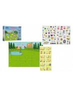 Magnetické puzzle Peppa a její zábava/Peppa Pig 12 dílků v krabici 28,5x22x5cm