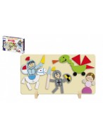 Magnetické puzzle Rytíři v krabici 34x23x3,5cm