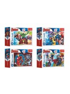 Minipuzzle 54 dílků Avengers/Hrdinové 4 druhy v krabičce 9x6,5x4cm 40ks v boxu