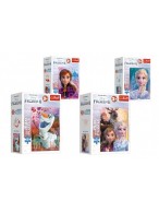 Minipuzzle miniMaxi 20 dílků Ledové království II/Frozen II 4 druhy v krabičce 11x8x4cm 24ks v boxu