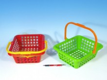 Nákupní košík plast 30x11x27cm 4 barvy 12m+