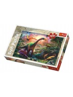 Puzzle Dinosauři 100 dílků 41x27,5cm v krabici 29x20x4cm