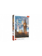 Puzzle  Londýn o soumraku 1000 dílků 48x68,3cm v krabici 27x40x6cm