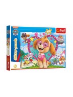 Puzzle Paw Patrol/Tlapková patrola třpytivé 100 dílků 48x34cm v krabici 33x23x4cm