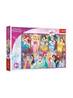 Puzzle Portréty princezen Disney 41x27,5cm 160 dílků v krabici 29x19x4cm