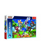 Puzzle Sonic a přátelé/Sonic The Hedgehog 41x27,5cm 160 dílků v krabici 29x19x4cm