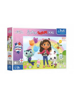 Puzzle Šťastní přátelé Gabby 60 XL Super Shape 60x40cm v krabici 33x23x6cm