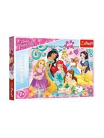 Puzzle Šťastný svět princezen/Disney Princess 200 dílků 48x34cm v krabici 33x23x4cm