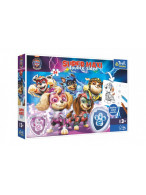 Puzzle SUPER MAXI oboustranné Psí tým v akci Tlapková patrola/Paw patrol 24 dílků v krab. 40x27x6cm