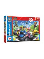Puzzle Tlapková patrola na motorkách/Paw patrol 100 dílků 41x27,5cm v krabici 29x19x4cm