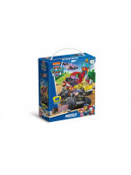 Puzzle Tlapková patrola/Paw Patrol Záchrana na kolech 32x23cm 48 dílků v krabičce 15x18x6cm