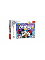 Puzzle Ve světě Disney je zábava 100 dílků 41x27,5cm v krabici 29x20x4cm