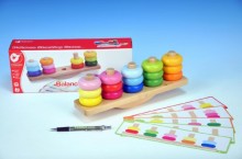 Skládanka dřevo balanční 30x7x11,1cm 26ks v krabici