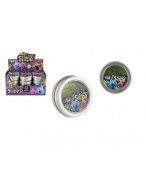 Sliz - hmota 50g zelená v plechové krabičce 7x2cm  24ks v boxu