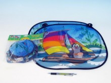 Sluneční clona do auta Krtek 44x36cm 2ks mix druhů v sáčku