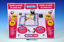 Stavebnice Boffin 750 elektronická 750 projektů na baterie 80ks v krabici 52x40x8cm