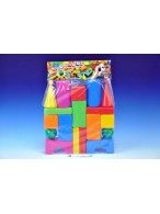 Stavebnice kostky velké 18ks plast v sáčku 40x53x8cm
