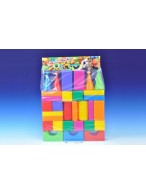Stavebnice kostky velké 30ks plast v sáčku 47x66x8cm
