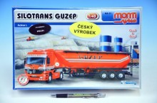 Stavebnice Monti System MS 57 Silotrans GUZEP Actros L-MB 1:48 v krabici 32x20,5x7,5cm