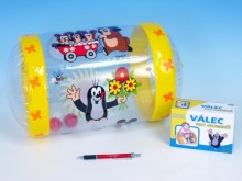 Válec s rolničkou Krtek plast nafukovací 40cm v krabičce 6m+