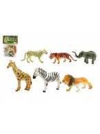 Zvířátka safari ZOO 6ks plast 10cm v sáčku